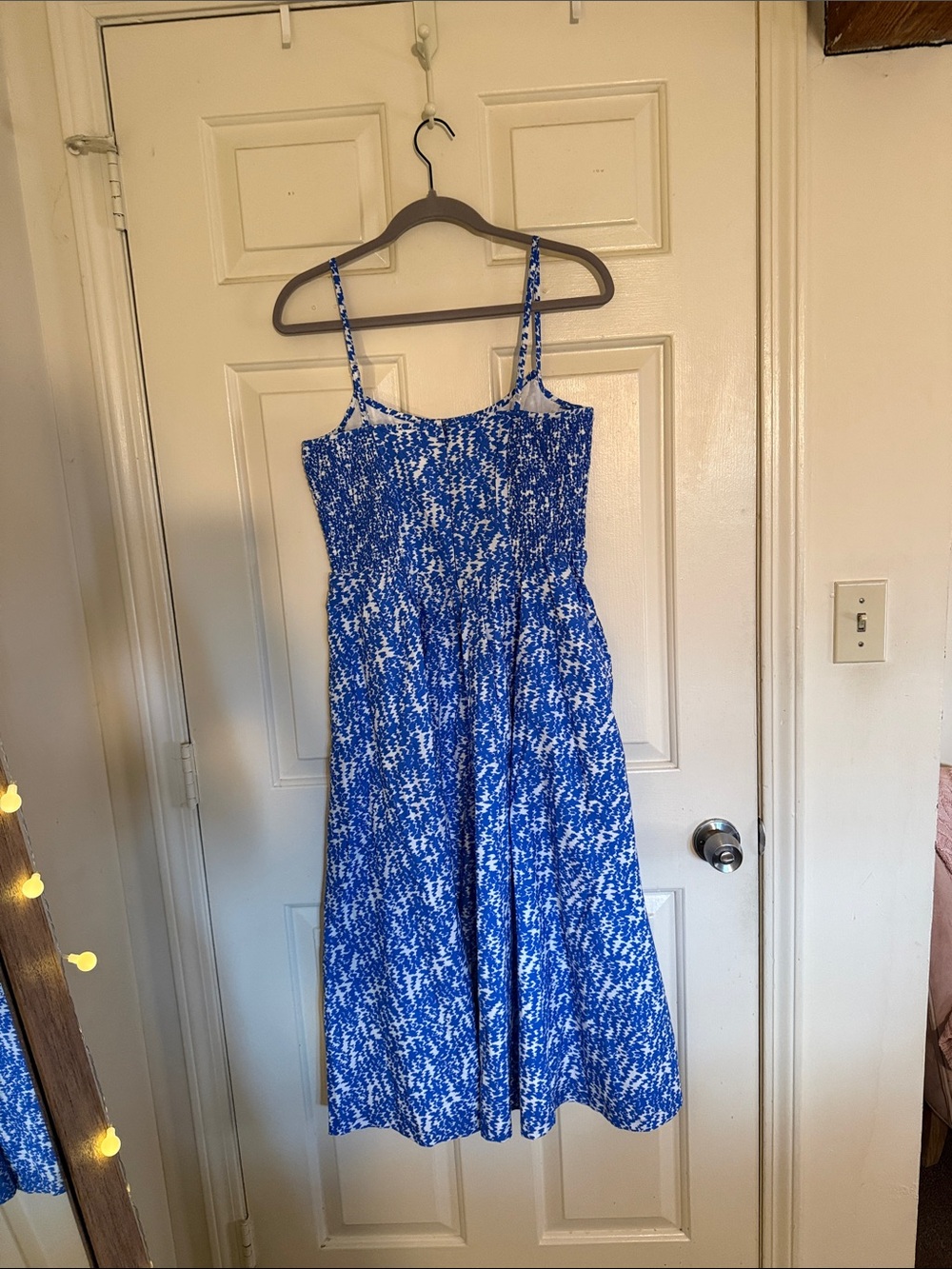 Maeve 100% Cotton Sleeveless Square Neck Midi Dress - Picture 8 of 12